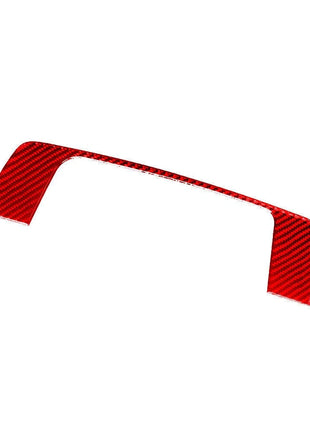 Red Carbon Fiber LCD Screen Above Frame Cover Trim For Nissan Altima 2019-2022