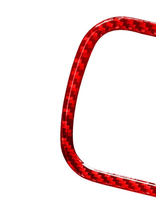 Red Carbon Fiber Rear Cup Holder Frame Cover Trim For Nissan Altima 2019-2022
