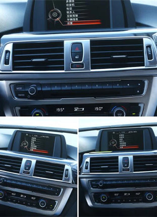 Silver Abs Central Air Outlet Vent Trim For Bmw 3 4 Series 3gt F30 F34 2013-2019