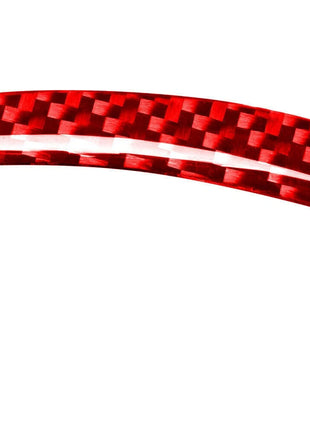 Red Carbon Fiber GPS Navigation Frame Cover Trim For Volvo V60 2010-2017