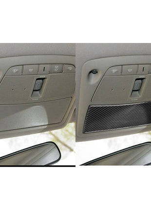 Carbon Fiber Front  Reading Light Panel Cover Trim For Nissan Rogue 2014-2016