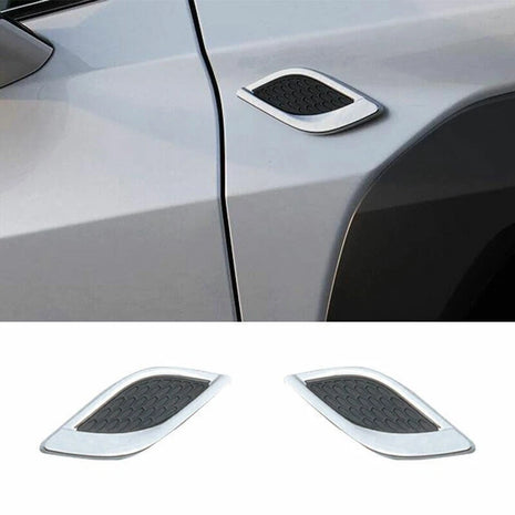 For Lexus NX250 350 2022-2023 ABS Chrome Front Side Vent Fender Cover Trim 2pcs