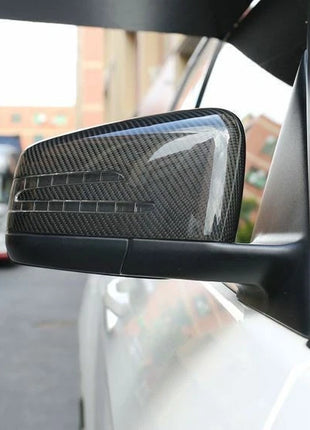 For Benz W204 W212 W176 W117 W246 Replacement 2PCS Carbon Fiber Mirror Cover