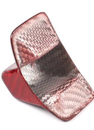For AUDI A3 S3 RS3 2022-2024 Red Real Carbon Fiber Gear Lever Shift Knob Cover