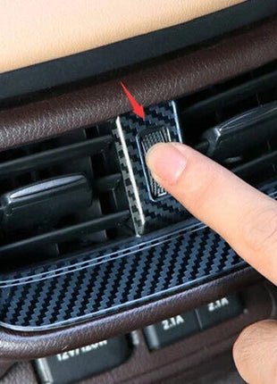 Back Row Air Outlet Vent Cover For Lexus ES250 300h 2019-2023 Steel Carbon Fiber
