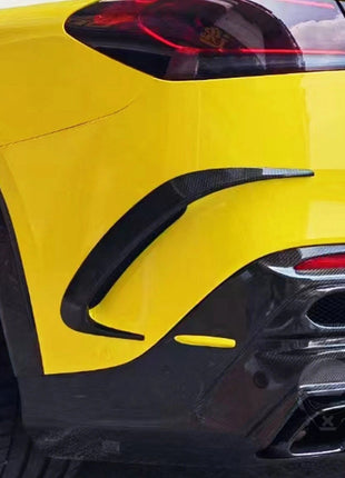 Dry Carbon Fiber Rear Bumper Splitter Canard Fins For Benz C292 GLE63 AMG W166