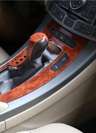 Fit For Buick Lacrosse 09-12 Peach Wood Inner Gear Shift Panel Decor Cover Trim