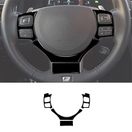 Gloss Black Steering Wheel Cover Trim For Lexus RC300 350 200T 2015-2020 Type B