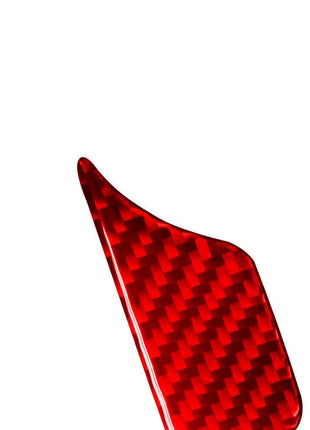 Red Carbon Fiber Water Cup Holder Inner Cover Trim For Nissan Altima 2019-2022