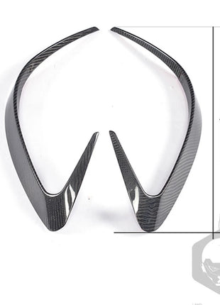 Dry Carbon Fiber Rear Bumper Splitter Canard Fins For Benz C292 GLE63 AMG W166