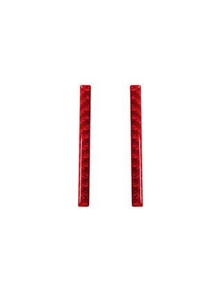 Red Carbon Fiber Display Frame Side Trim For Lexus RC300 350 200T 2015-2020