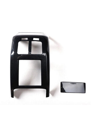 Fiber Back Row Air Outlet Vent Frame Trim 2* Fit For Volvo S90 2016-2021 Carbon