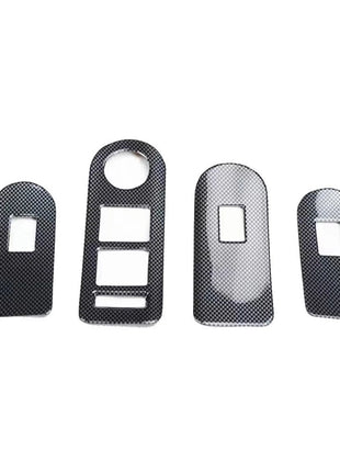 Fit For Buick Lacrosse 2009-2012 Carbon Fiber Door Window Lift Switch Cover Trim