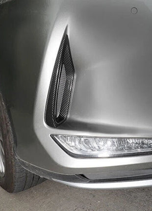 2P Carbon Fiber Style Front Fog Light Lamp Cover Trim For Lexus RX350 450h 20-22