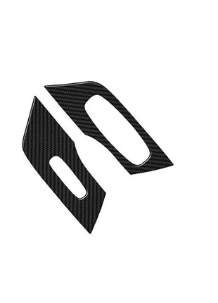 2x Carbon Fiber Front Door Window Lift Cover Trim For Nissan Altima 2013-2015