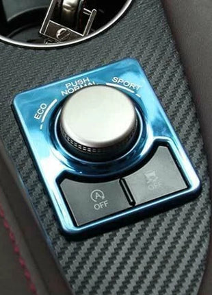 Console Driving Mode Button Ring Trim For Lexus RX350 450h 2016-19 Blue Titanium
