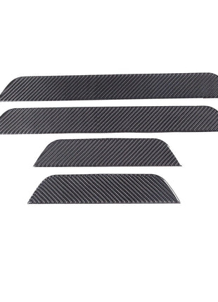 Carbon Fiber Car Interior Door Sills Cover Trim For Porsche Taycan 2019-2022