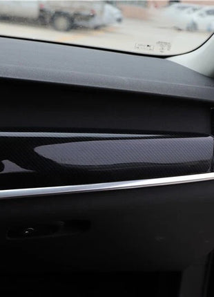 Carbon Fiber Central Console Dashboard Strip Cover Fit For Volvo S90 2016-2021