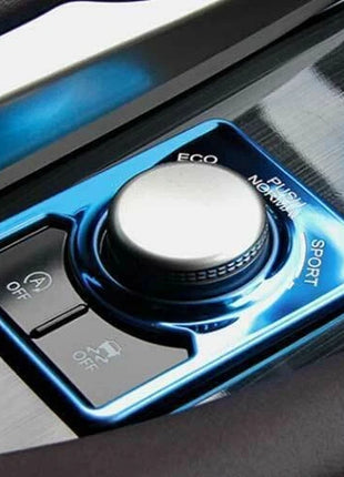 Console Driving Mode Button Ring Trim For Lexus RX350 450h 2016-19 Blue Titanium