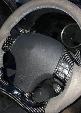 For Lexus IS250 350 2006-2012 Carbon Fiber Decor Inner Steering Wheel Trim Cover