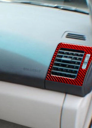 Red Carbon Fiber Side Air Vent Outlet Cover Trim For Lexus RX330 RX350 2004-2009