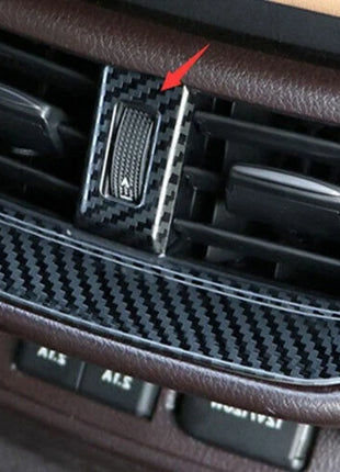 Back Row Air Outlet Vent Cover For Lexus ES250 300h 2019-2023 Steel Carbon Fiber