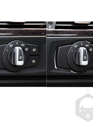 For Bmw 3 Series E90 E92 E93 2005-12 Black Interior Headlight Switch Button Trim