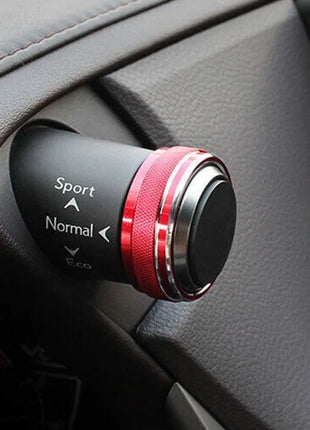 Console Driving Mode Button Ring 2* For Lexus ES250 300h 2019-2023 Red Aluminum
