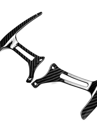 2pcs Real Carbon Fiber Steering Wheel Paddle Shifter Extension for Ferrari F8