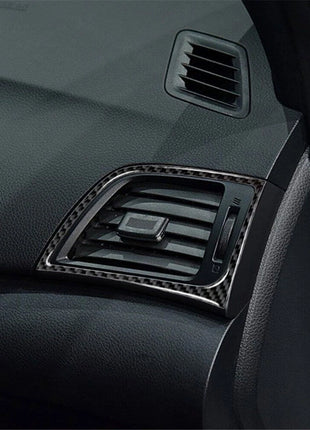 Carbon Fiber Dashboard Vent Outlet Outer Frame Trim For Nissan Sentra 2013-2019
