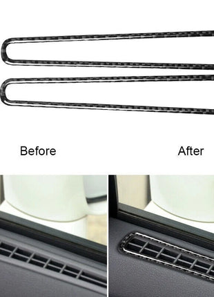 Carbon Fiber Interior Window Air Outlet Cover Trim For Nissan Gt-r R35 2008-2020