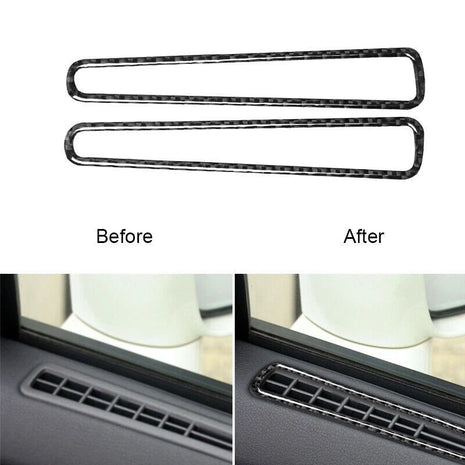 Carbon Fiber Interior Window Air Outlet Cover Trim For Nissan Gt-r R35 2008-2020