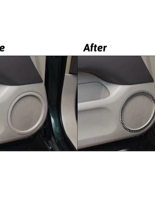 2x Carbon Fiber Interior Front Door Speaker Cover Trim For Lexus RX300 1998-2003