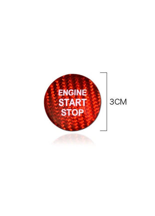 Red Carbon Fiber Engine Start Buttons Cover Trim Fit For Lexus GS300 GS350 GS460