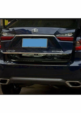 For Lexus RX350 450H 2016-2022 Silver Steel Rear Tail Trunk lid Strip Cover Trim