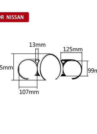 1 Set Carbon Fiber Instrument Cluster Panel Cover Trim For Nissan 370Z 2009-2020