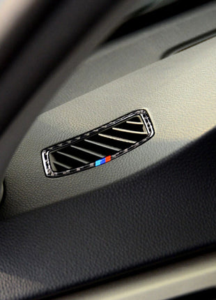 2闂佺厧顕悧姝況bon Fiber Dashboard Side Air Vent Outlet Cover For Bmw 3 Series E90 2005-12