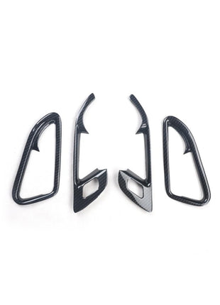 Fit For Buick Envision 2014-2018 Carbon Fiber Inner Door Handle Frame Cover 4pcs