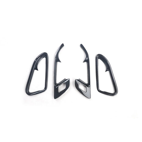 Fit For Buick Envision 2014-2018 Carbon Fiber Inner Door Handle Frame Cover 4pcs