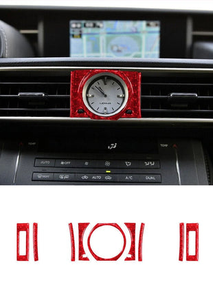 Red Carbon Fiber Interior Full Set Cover Trim For Lexus RC300 350 200T 2015-2020