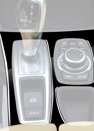 Gloss Black Central Control Gear Shift Panel Cover For Bmw X5 E70 X6 E71 2008-13