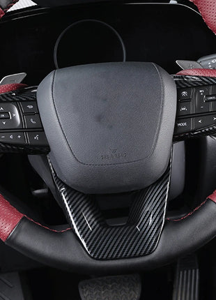 Carbon Fiber Steering Wheel Button Decor Cover Trim For Lexus NX250 350 2022-20