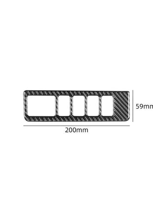 Rearview Mirror Tcs Control Button Trim Carbon Fiber For Nissan Quest 2004-2006