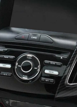 2PCS For Ford Focus Central Console Air Outlet Vent Trim 2012-2018 Carbon Fiber