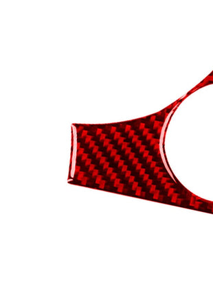 Red Carbon Fiber Ignition Switch Frame Trim Cover For Nissan Rogue 2014-2016