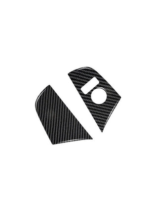 Carbon Fiber Rearview Mirror Button Cover Trim For Nissan Altima 2013-2015