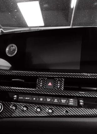 Middle Console Air Outlet Vent Trim For Lexus ES250 300h 350 23-24 Carbon Fibre