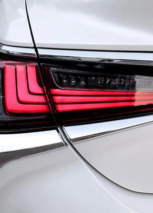 4P Chrome ABS Rear Tail Light Lamp Strip Molding Trim For Lexus ES300h 2019-2022