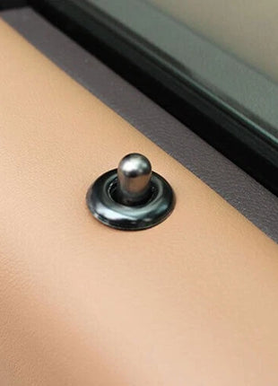 Inner Door Lock Down Bolt Ring Trim For Lexus ES250 300h 350 2019-23 Black Steel