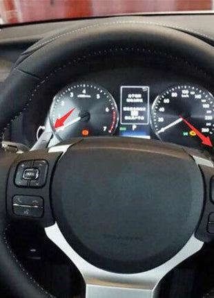 Steering Wheel Shift Paddle Trim For Lexus IS300 350 14-19 Real Red Carbon Fiber